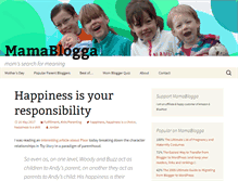 Tablet Screenshot of mamablogga.com